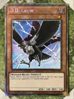 YuGiOh D.D. CROW Platinum Secret Rare RA02-EN002 - Image 2