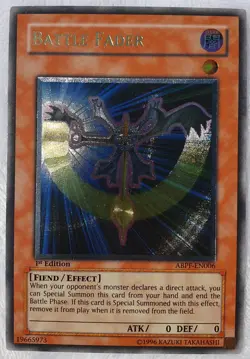 Yugioh 1x Battle Fader ABPF-EN006 Ultimate Rare 1st Edition Near Mint - Image 1
