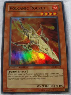 Yugioh 1x Volcanic Rocket FOTB-ENSP1 Limited Edition Super Rare Near Mint - Image 2