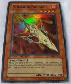 Yugioh 1x Volcanic Rocket FOTB-ENSP1 Limited Edition Super Rare Near Mint - Image 4