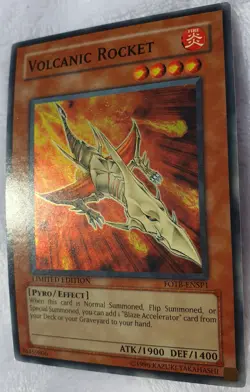 Yugioh 1x Volcanic Rocket FOTB-ENSP1 Limited Edition Super Rare Near Mint - Image 5