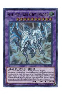 Yugioh- 1X Blue-Eyes Twin Burst Dragon - Ultra Rare - Unl - LCKC-EN058 - NM - Image 1