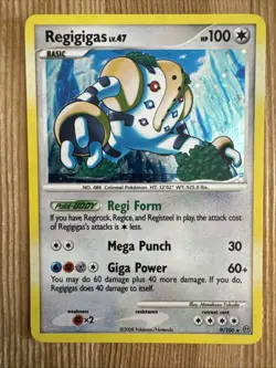 Regigigas - 9/100 - Pokemon Stormfront Holo Card NM - Image 1