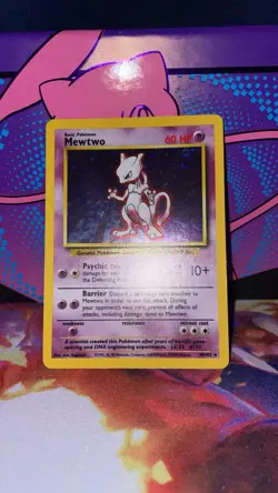 Mewtwo 10/102 Base Set Holo Vintage Pokemon Card 1999 MP WOTC Rare - Image 4