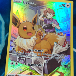 Eevee - TG11/TG30 - Full Art Rare Brilliant Stars Set - Pokemon Card - NM - Image 2