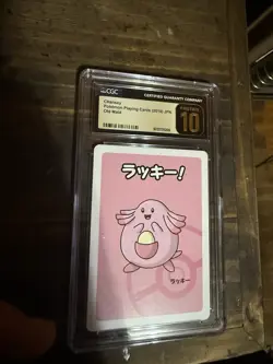 Pokemon 2019 Chansey Old Maid playing Card Game CGC 10 - Image 1