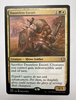 Dauntless Escort MTG Magic the Gathering Card NM Near Mint Starter Commander SCD - Image 1