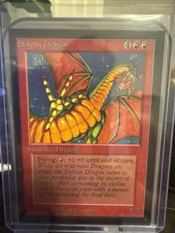 Shivan Dragon Collectors' Edition Red Rare Magic Card NM - Image 1