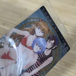 Neon Genesis Evangelion Wafer Card Rei Asuka Mari Swimsuit Sp - Image 4