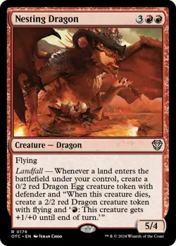 MTG Nesting Dragon [Outlaws of Thunder Junction Commander] Near Mint - Image 1