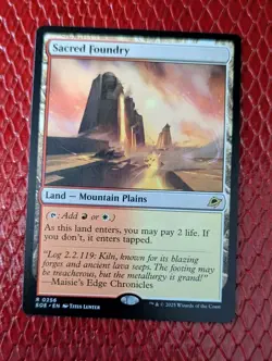 Sacred Foundry - MTG Edge of Eternities -NM 2025 Rare Land - Image 1