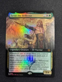MTG Tyvar the Bellicose (Extended Art) March of the Machine: Aftermath FOIL - LP - Image 1