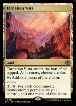 MTG Tarnation Vista [Outlaws of Thunder Junction: The Big Score] Near Mint - Image 1