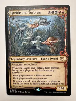 x1 Rankle and Torbran - Showcase R MTG March of the Machine M/NM, English - Image 1