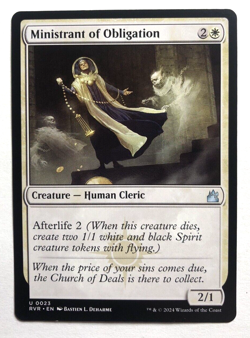 Ministrant of Obligation 0023 Ravnica Remastered MTG Magic the Gathering NM - Image 1