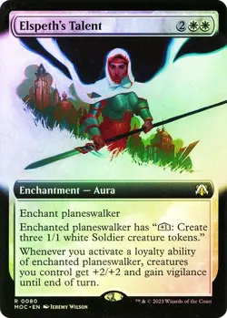 Foil Elspeth's Talent (Extended Art) [March of the Machine] MTG - Image 1