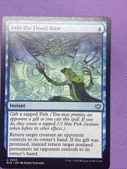 Into the Flood Maw BLB Bloomburrow MTG 52 UNCOMMON Magic Card NM - Image 1