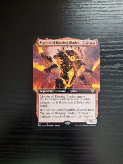 MTG Commander Kamigawa: Neon Dynasty Myojin of Roaring Blades (061) Extended Art - Image 1