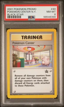 2001 POKEMON PROMO BLACK STAR #40 POKEMON CENTER-N.Y. PSA 8 - Image 1