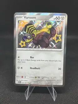 Pokemon TCG Varoom 192/091 2024 Paldean Fates Holo Baby Shiny Rare Card - NM - Image 1