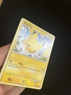 Pikachu 61/90 LP Non Holo Rare Pokemon Cards Vintage - Image 2