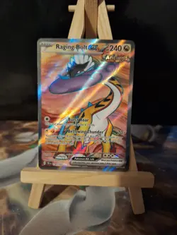 Raging Bolt ex Pokemon Temporal Forces 196/162 Full Art Ultra Rare NM - Image 1