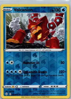 Pokemon Volcanion Shining Fates 025/072 Near Mint NM Reverse Holo - Image 1