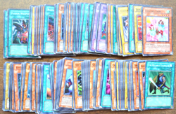 247 Yugioh 1996 Playing Cards: 64 1st Edition, 13 Creased. Played Condition - Image 1