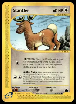 2003 Pokemon E-Card - Skyridge Stantler #102 Light Play - Image 1