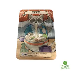 Ramen Raccoon Food Metal Token Magic Card | Hand-Drawn Fantasy Metal Proxy Art - Image 5