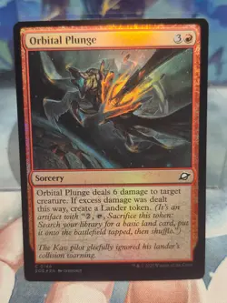 FOIL C 0149 Orbital Plunge Sorcery Common Edge of Eternities MTG Card EOE - Image 1