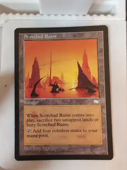 Scorched Ruins MTG Weatherlight Regular Card - Image 1