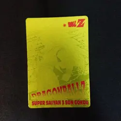 Dragon Ball Carddass Amada Gold Card Son Goku Super Saiyan 3 Used - Image 2