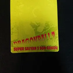 Dragon Ball Carddass Amada Gold Card Son Goku Super Saiyan 3 Used - Image 4