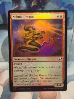 FOIL C 0147 Nebula Dragon Creature Common Edge of Eternities MTG Card - Image 1