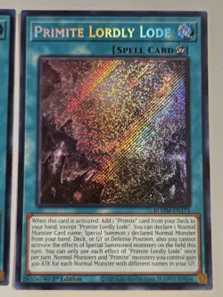 Primite Lordly Lode BLMM-EN172 Secret Rare 1st Edition Yugioh Card Mint + BONUS - Image 2