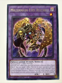 Millennium-Eyes Restrict JUSH-EN047 1st Edition Justice Hunters Yugioh Card - Image 1