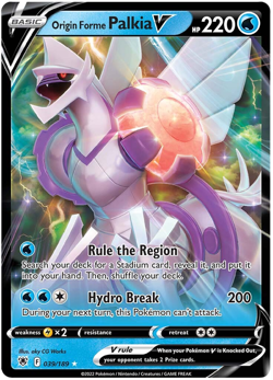 Origin Forme Palkia V 039/189 Astral Radiance NM Ultra Rare Pokemon Card - Image 1