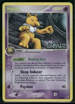 Pokemon Card - Hypno Reverse Stamp - 23/113 - EX Delta Species - 2005 MP - Image 1