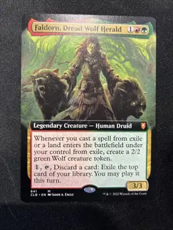 MTG - Faldorn, Dread Wolf Herald (Extended Art) Battle for Baldur's Gate - Image 1