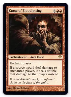 Curse of Bloodletting LP Dark Ascension 85/158 MTG Regular - Image 1