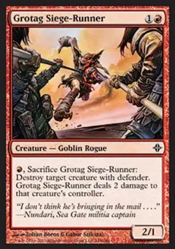 Grotag Siege-Runner -Foil Light Play MTG Rise of the Eldrazi - Image 1