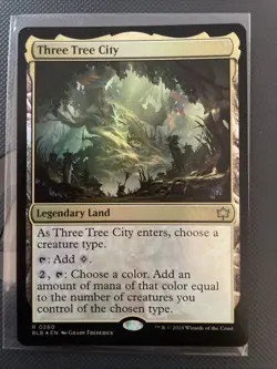 MTG Three Tree City Bloomburrow 0260 Foil Rare Mint!! - Image 1