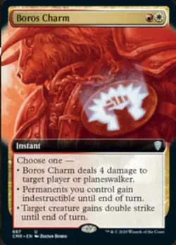 MTG English Boros Charm (Extended Art) NM Foil Commander Legends - Image 1