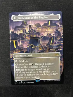 MTG - Eiganjo, Seat of the Empire (Borderless) Kamigawa: Neon Dynasty - Image 1