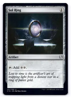 Sol Ring NM Commander 2019 221/302 MTG Regular - Image 1