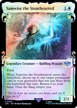 Samwise the Stouthearted (Showcase Scrolls) - NM FOIL Lord of the Rings LTR MTG - Image 1