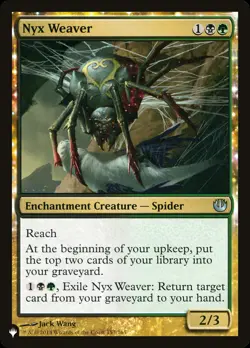 MTG Nyx Weaver [The List] Lightly Played - Image 1