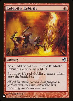 MTG Kuldotha Rebirth [The List] Near Mint - Image 1