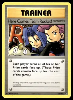 2016 Pokemon XY - Evolutions Here Comes Team Rocket! #113 Light Play - Image 1
